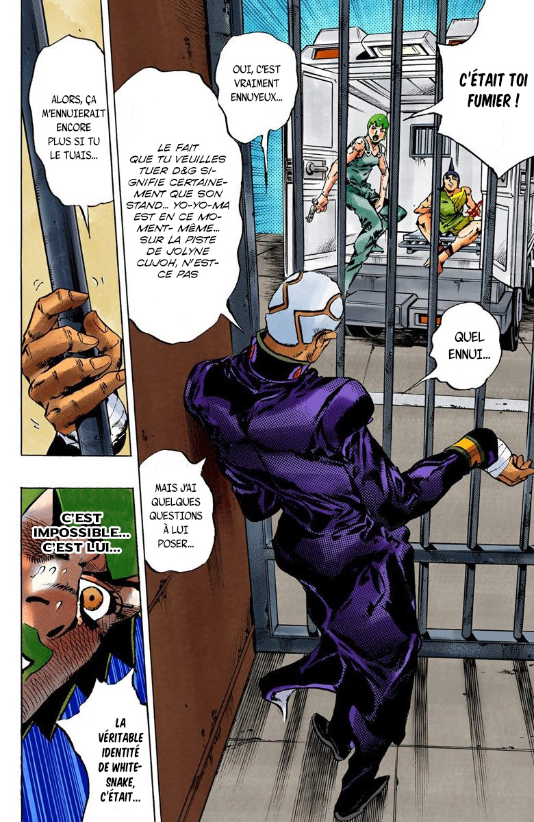 Read JoJo's Bizarre Adventure Part 6 Stone Ocean Official Colored FR Manga Online