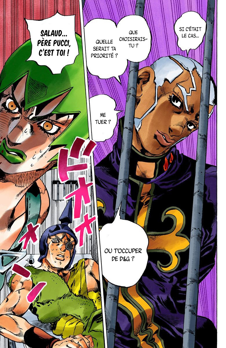 Read JoJo's Bizarre Adventure Part 6 Stone Ocean Official Colored FR Manga Online