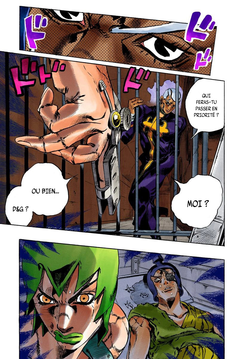 Read JoJo's Bizarre Adventure Part 6 Stone Ocean Official Colored FR Manga Online