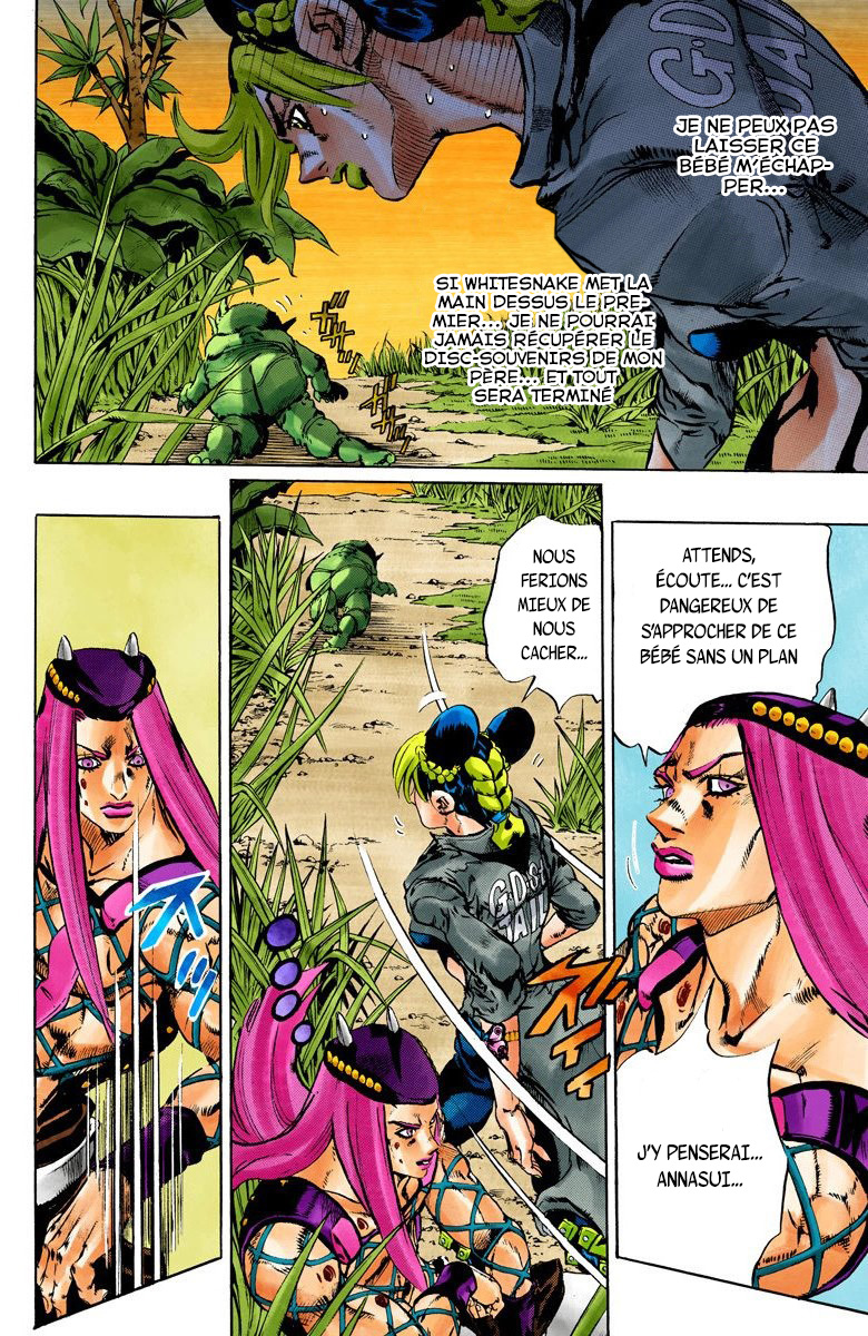 Read JoJo's Bizarre Adventure Part 6 Stone Ocean Official Colored FR Manga Online