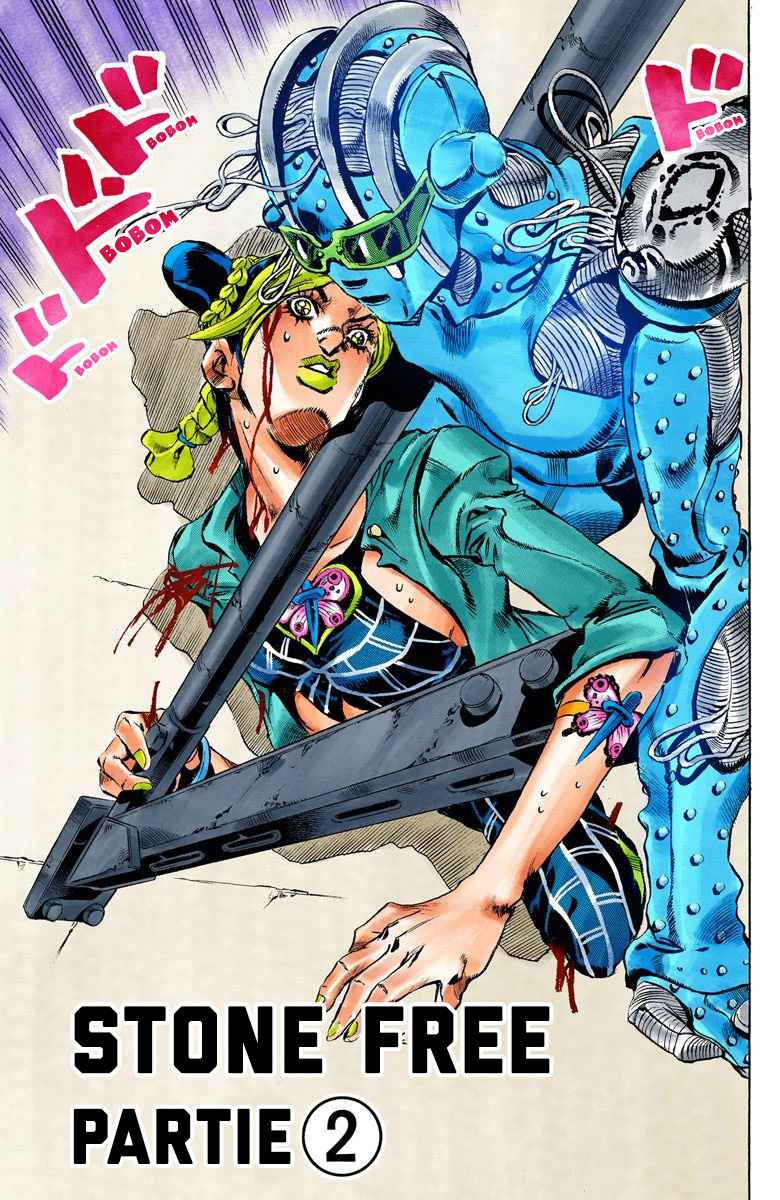 Read JoJo's Bizarre Adventure Part 6 Stone Ocean Official Colored FR Manga Online