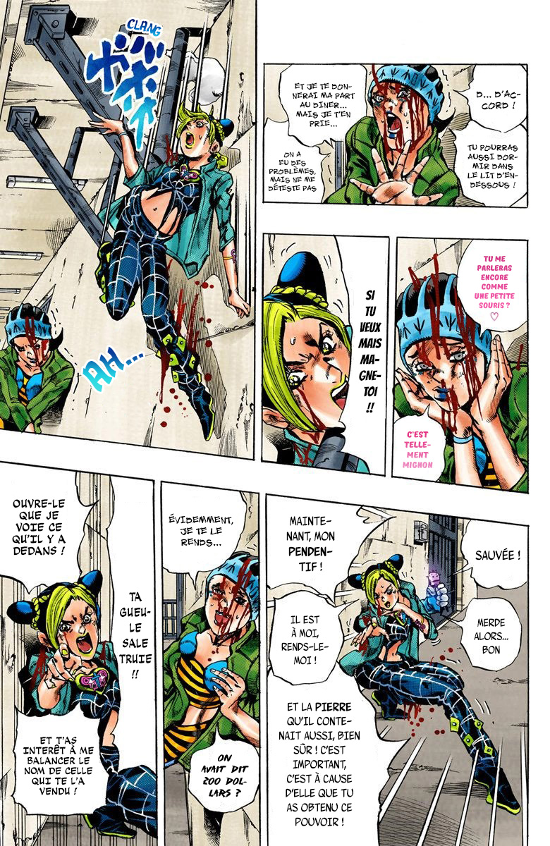 Read JoJo's Bizarre Adventure Part 6 Stone Ocean Official Colored FR Manga Online
