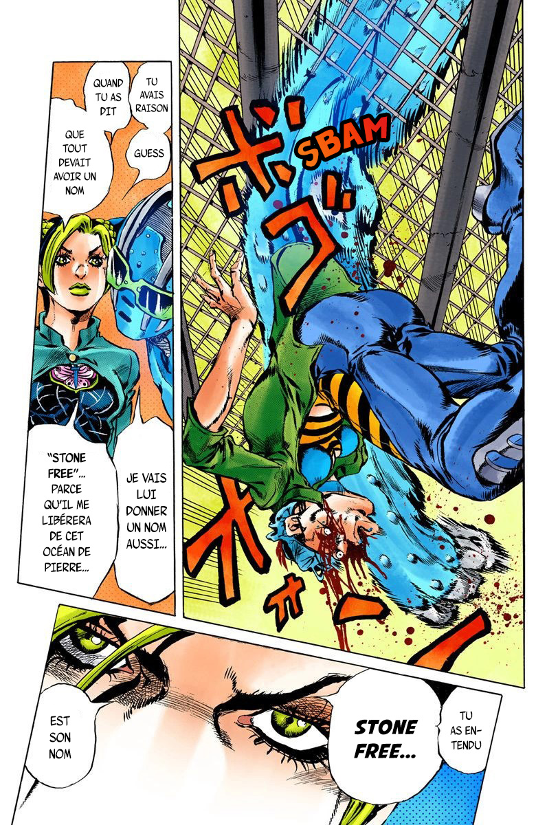 Read JoJo's Bizarre Adventure Part 6 Stone Ocean Official Colored FR Manga Online
