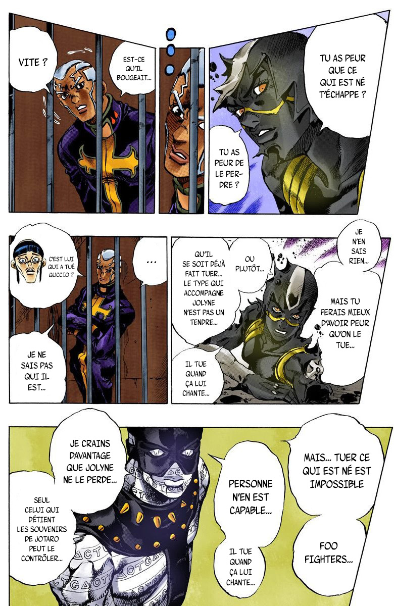 Read JoJo's Bizarre Adventure Part 6 Stone Ocean Official Colored FR Manga Online
