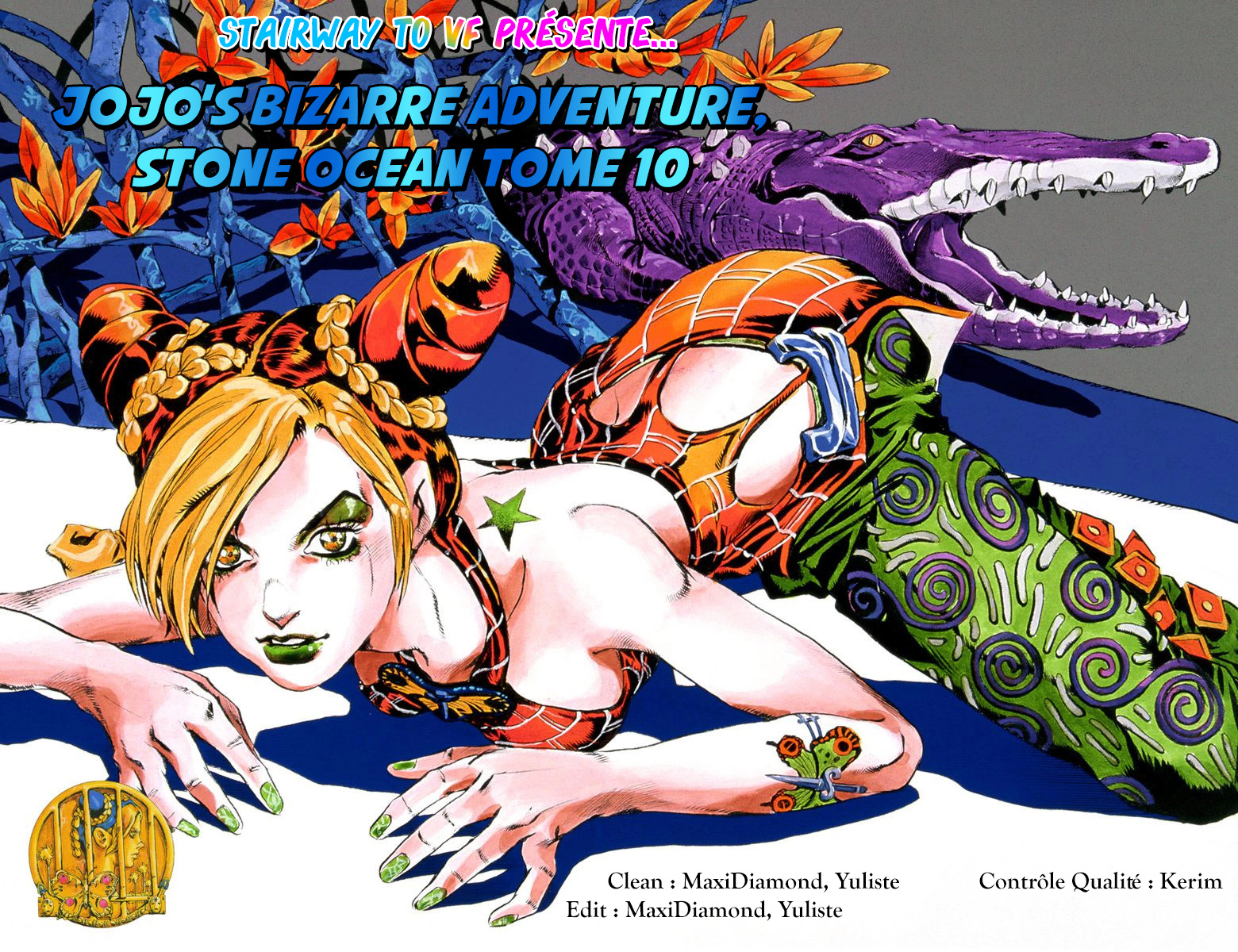 Read JoJo's Bizarre Adventure Part 6 Stone Ocean Official Colored FR Manga Online