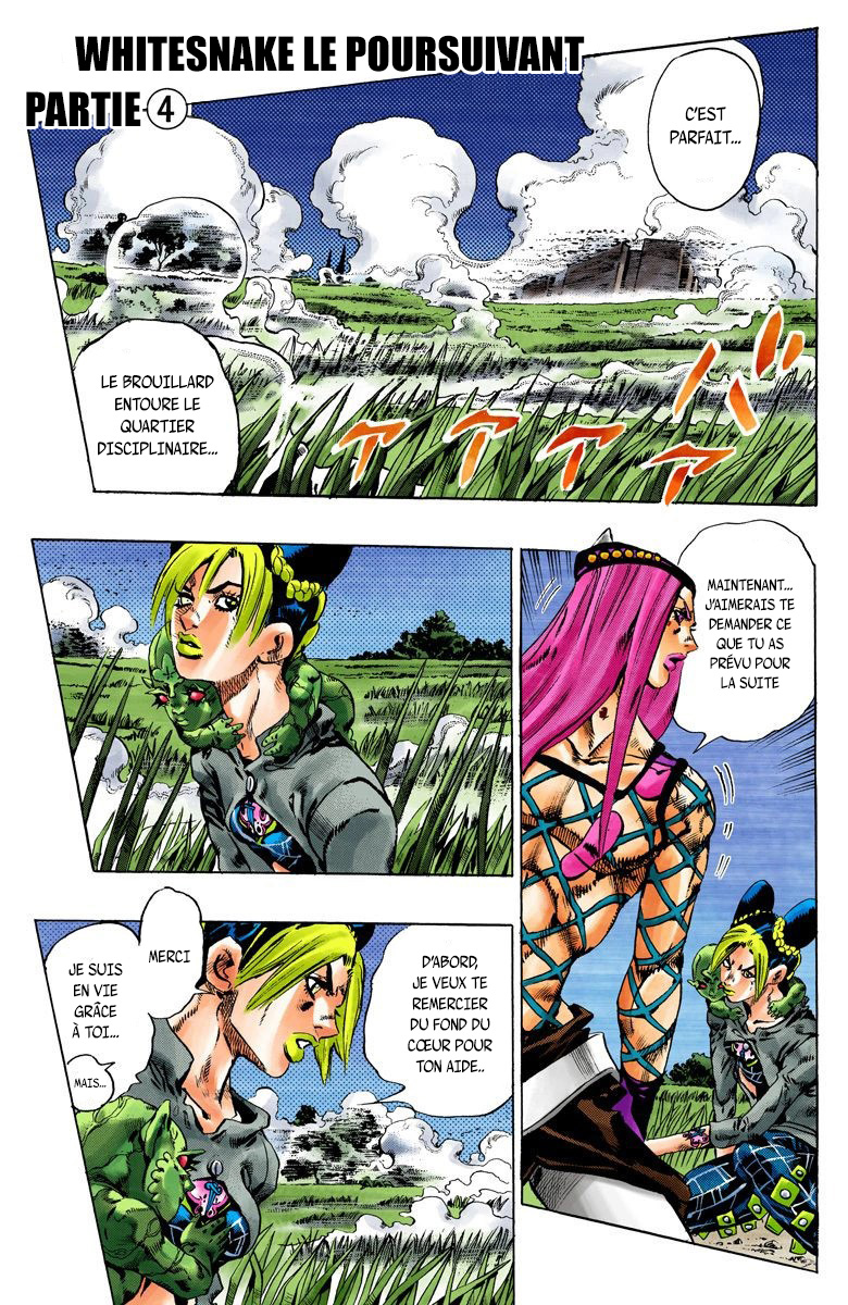 Read JoJo's Bizarre Adventure Part 6 Stone Ocean Official Colored FR Manga Online