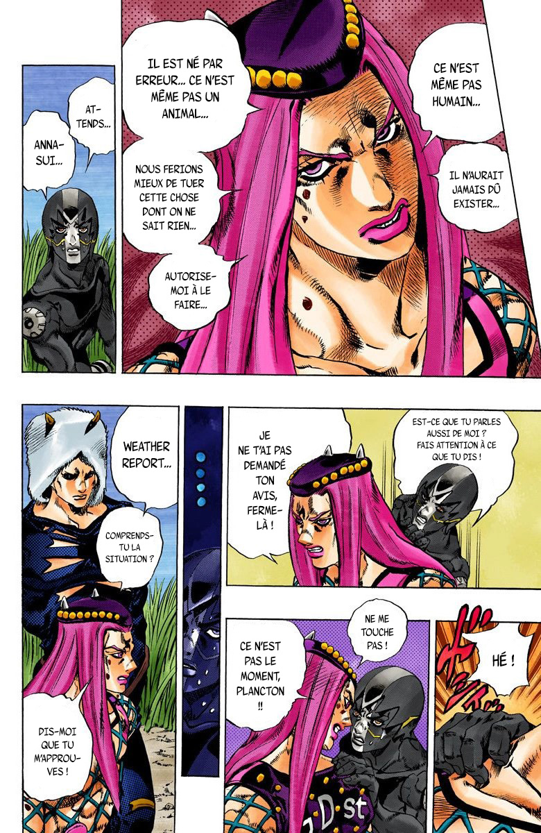 Read JoJo's Bizarre Adventure Part 6 Stone Ocean Official Colored FR Manga Online