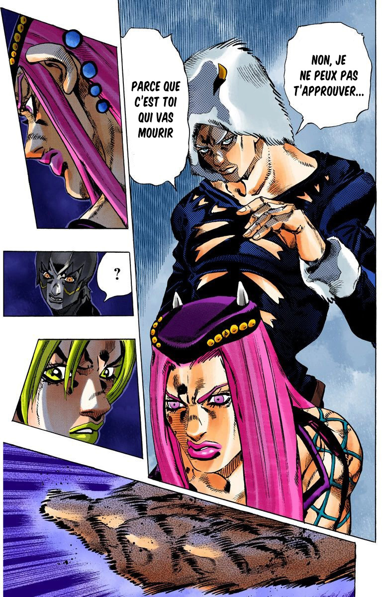 Read JoJo's Bizarre Adventure Part 6 Stone Ocean Official Colored FR Manga Online