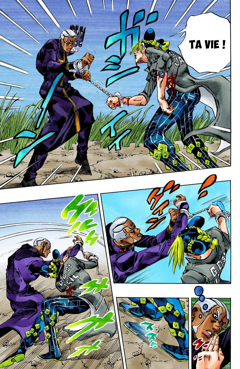 Read JoJo's Bizarre Adventure Part 6 Stone Ocean Official Colored FR Manga Online