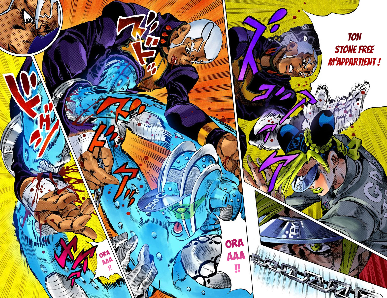 Read JoJo's Bizarre Adventure Part 6 Stone Ocean Official Colored FR Manga Online