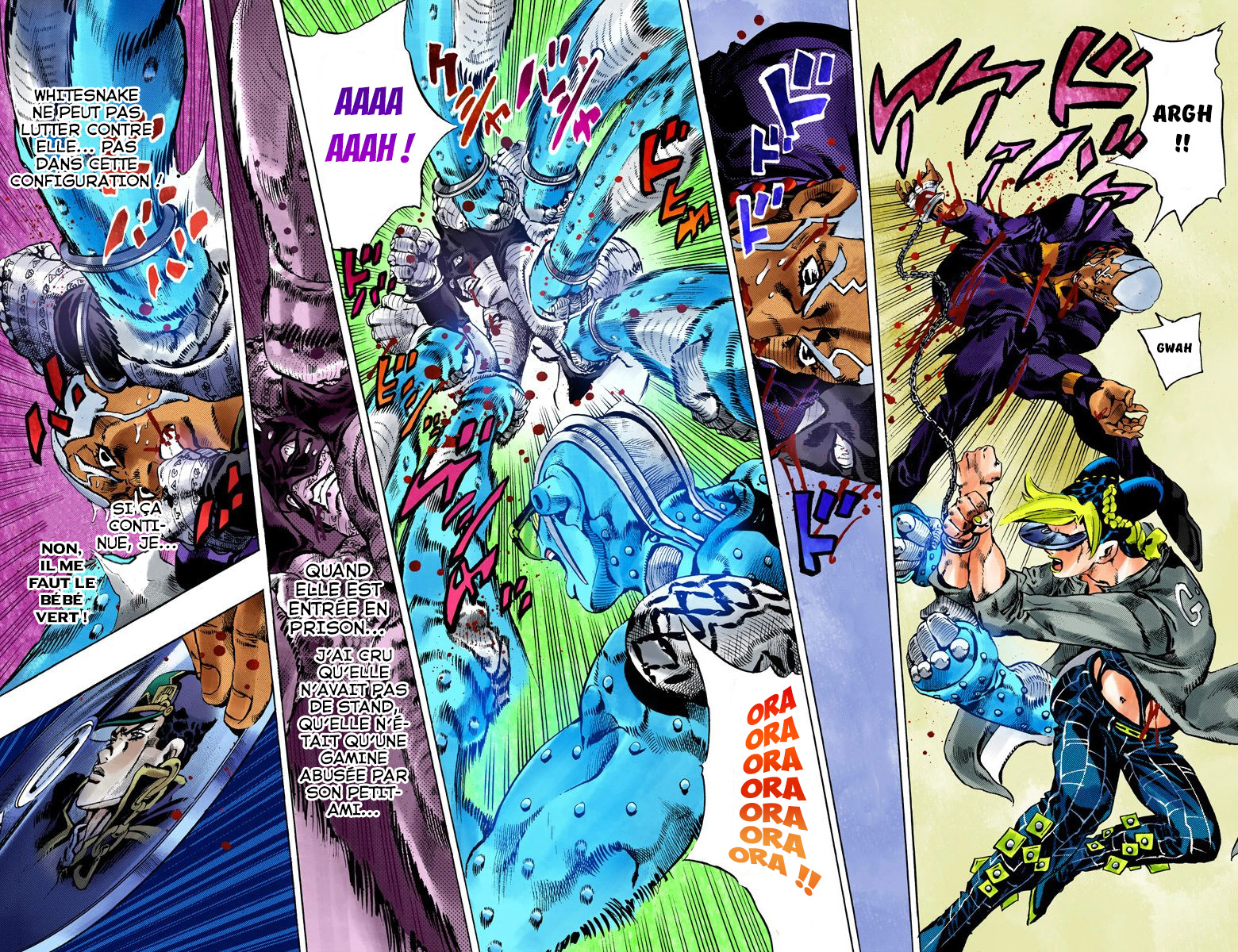 Read JoJo's Bizarre Adventure Part 6 Stone Ocean Official Colored FR Manga Online