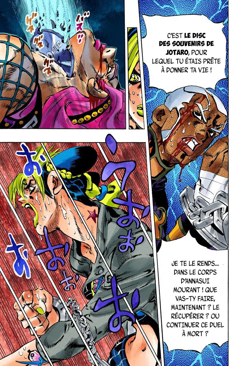 Read JoJo's Bizarre Adventure Part 6 Stone Ocean Official Colored FR Manga Online