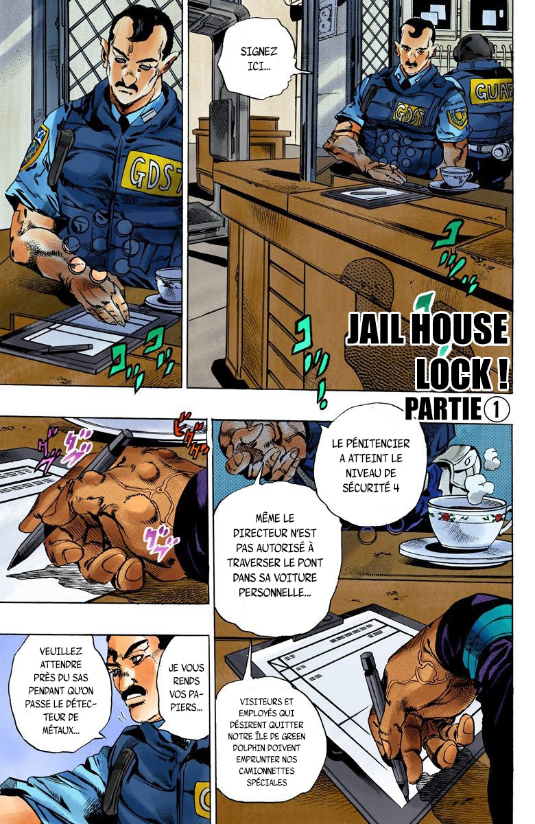 Read JoJo's Bizarre Adventure Part 6 Stone Ocean Official Colored FR Manga Online