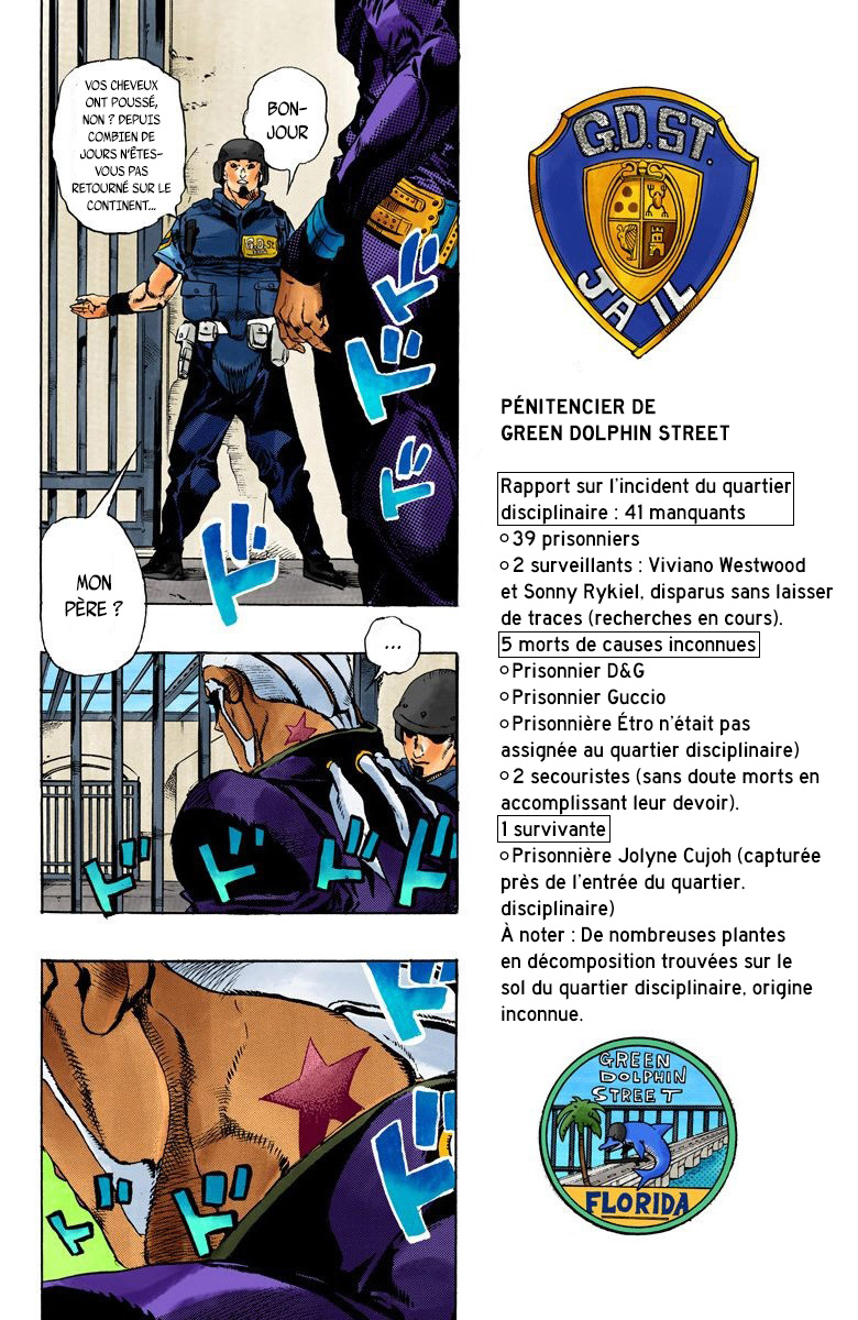 Read JoJo's Bizarre Adventure Part 6 Stone Ocean Official Colored FR Manga Online