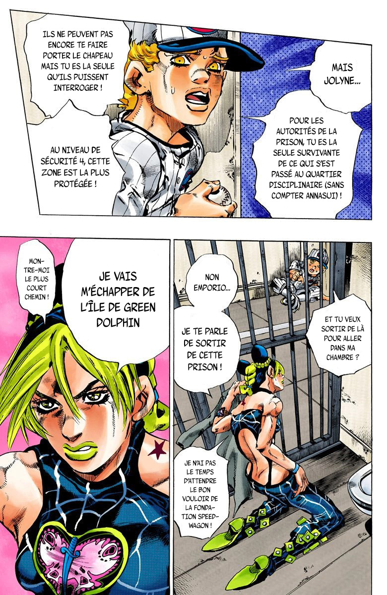Read JoJo's Bizarre Adventure Part 6 Stone Ocean Official Colored FR Manga Online