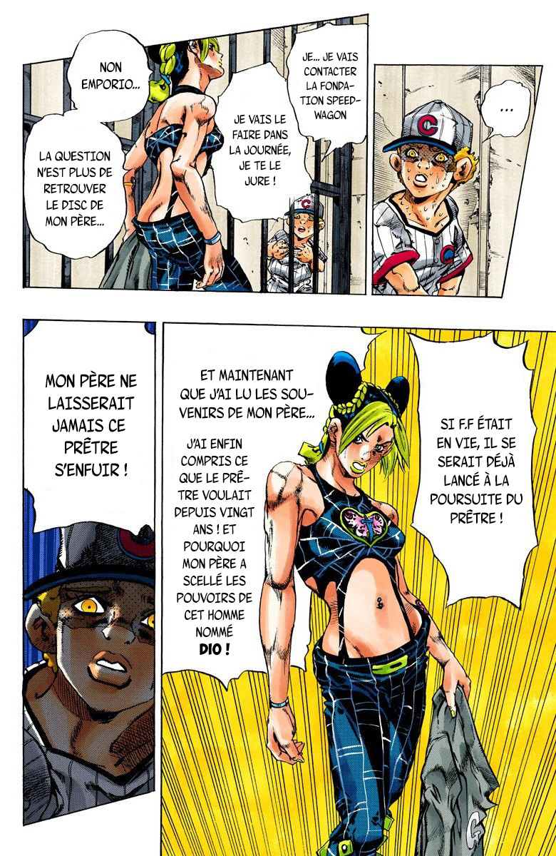 Read JoJo's Bizarre Adventure Part 6 Stone Ocean Official Colored FR Manga Online