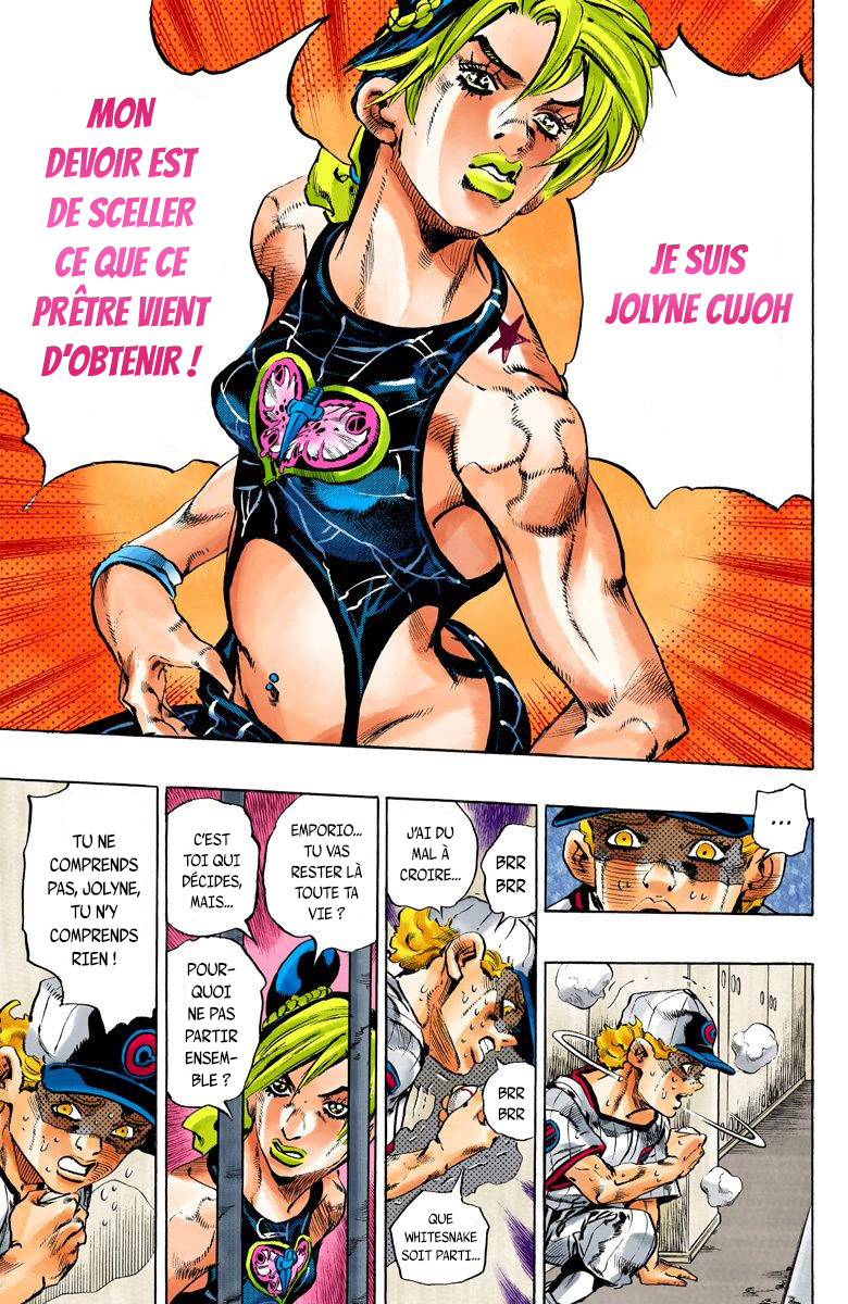 Read JoJo's Bizarre Adventure Part 6 Stone Ocean Official Colored FR Manga Online