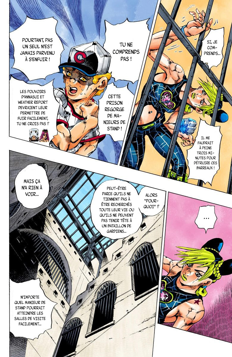 Read JoJo's Bizarre Adventure Part 6 Stone Ocean Official Colored FR Manga Online