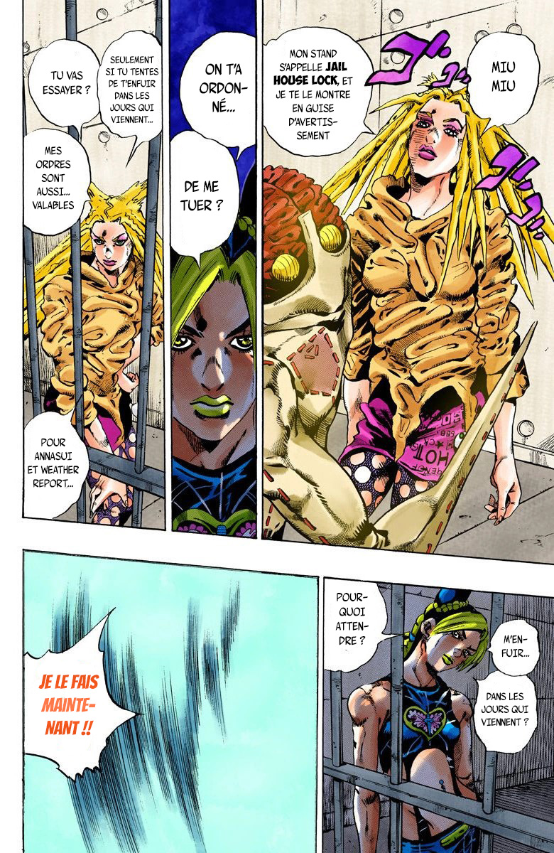Read JoJo's Bizarre Adventure Part 6 Stone Ocean Official Colored FR Manga Online