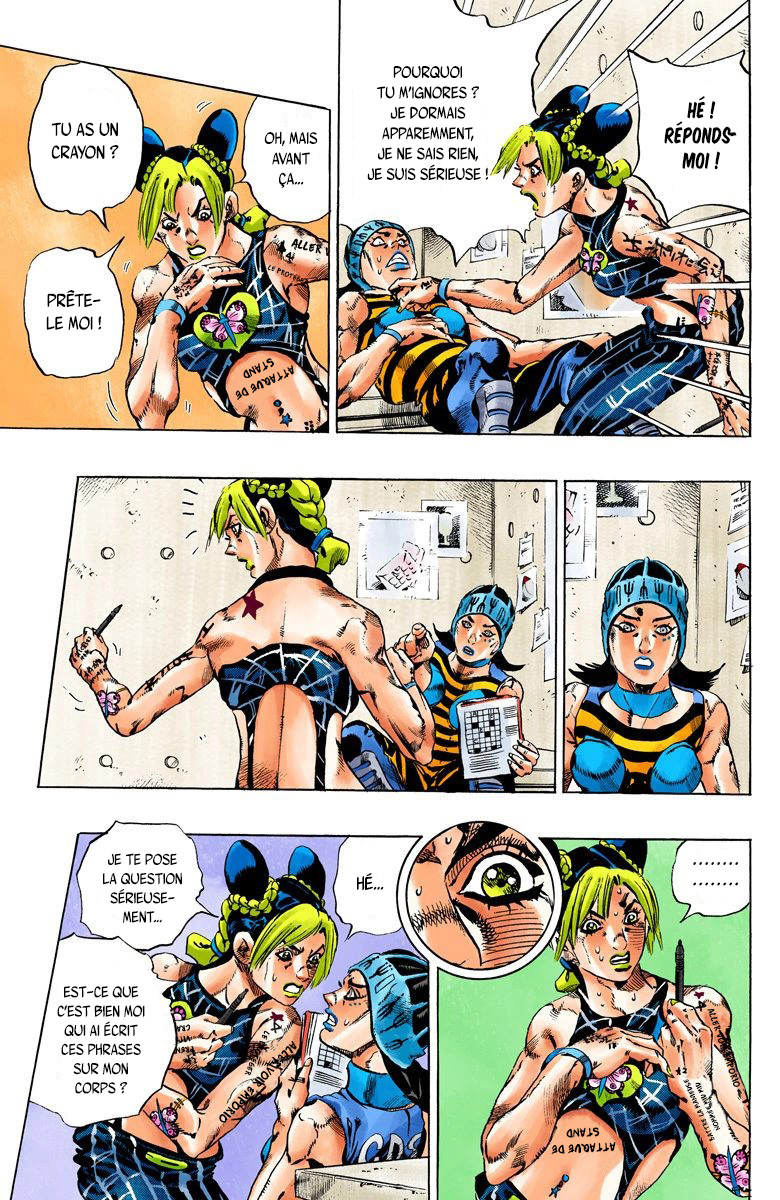 Read JoJo's Bizarre Adventure Part 6 Stone Ocean Official Colored FR Manga Online