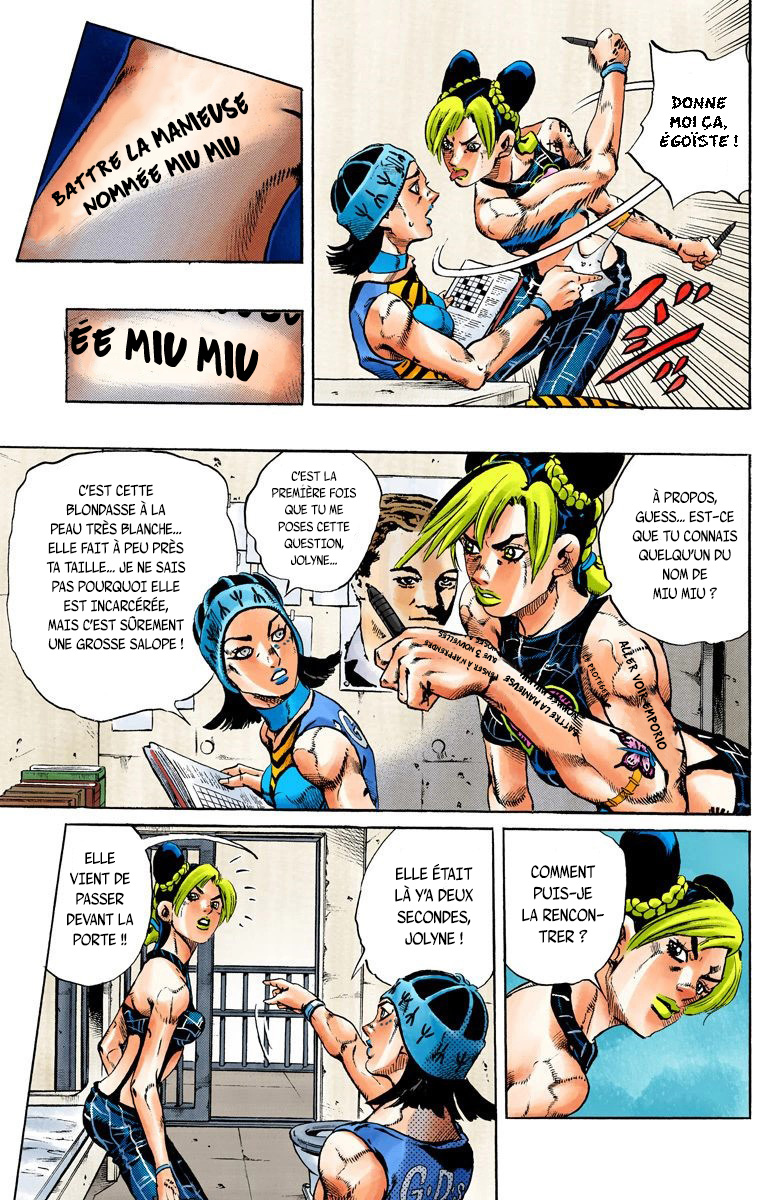 Read JoJo's Bizarre Adventure Part 6 Stone Ocean Official Colored FR Manga Online