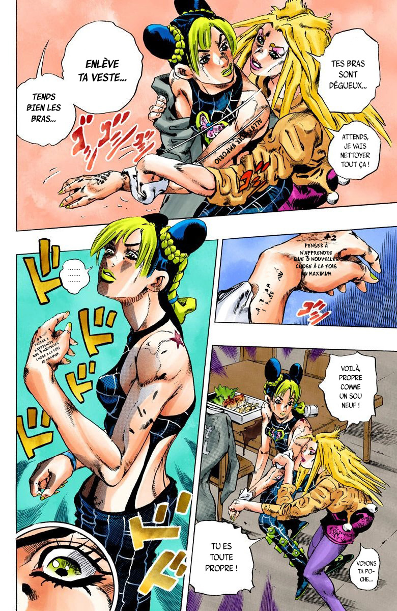 Read JoJo's Bizarre Adventure Part 6 Stone Ocean Official Colored FR Manga Online