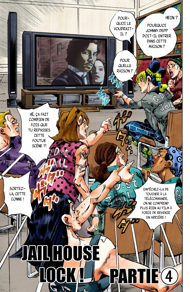 Read JoJo's Bizarre Adventure Part 6 Stone Ocean Official Colored FR Manga Online
