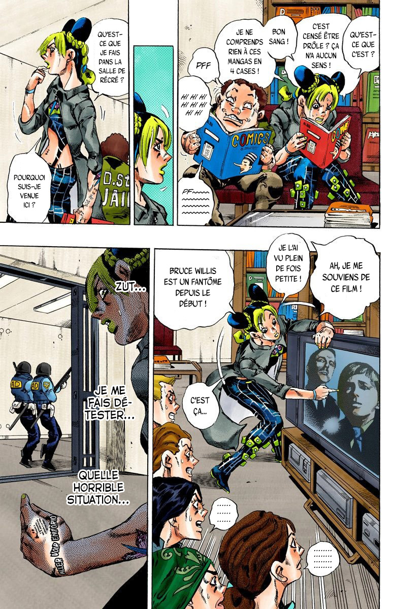 Read JoJo's Bizarre Adventure Part 6 Stone Ocean Official Colored FR Manga Online