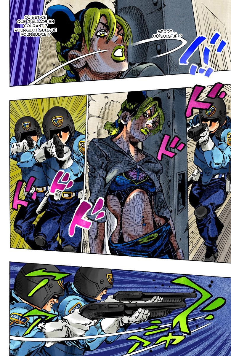 Read JoJo's Bizarre Adventure Part 6 Stone Ocean Official Colored FR Manga Online