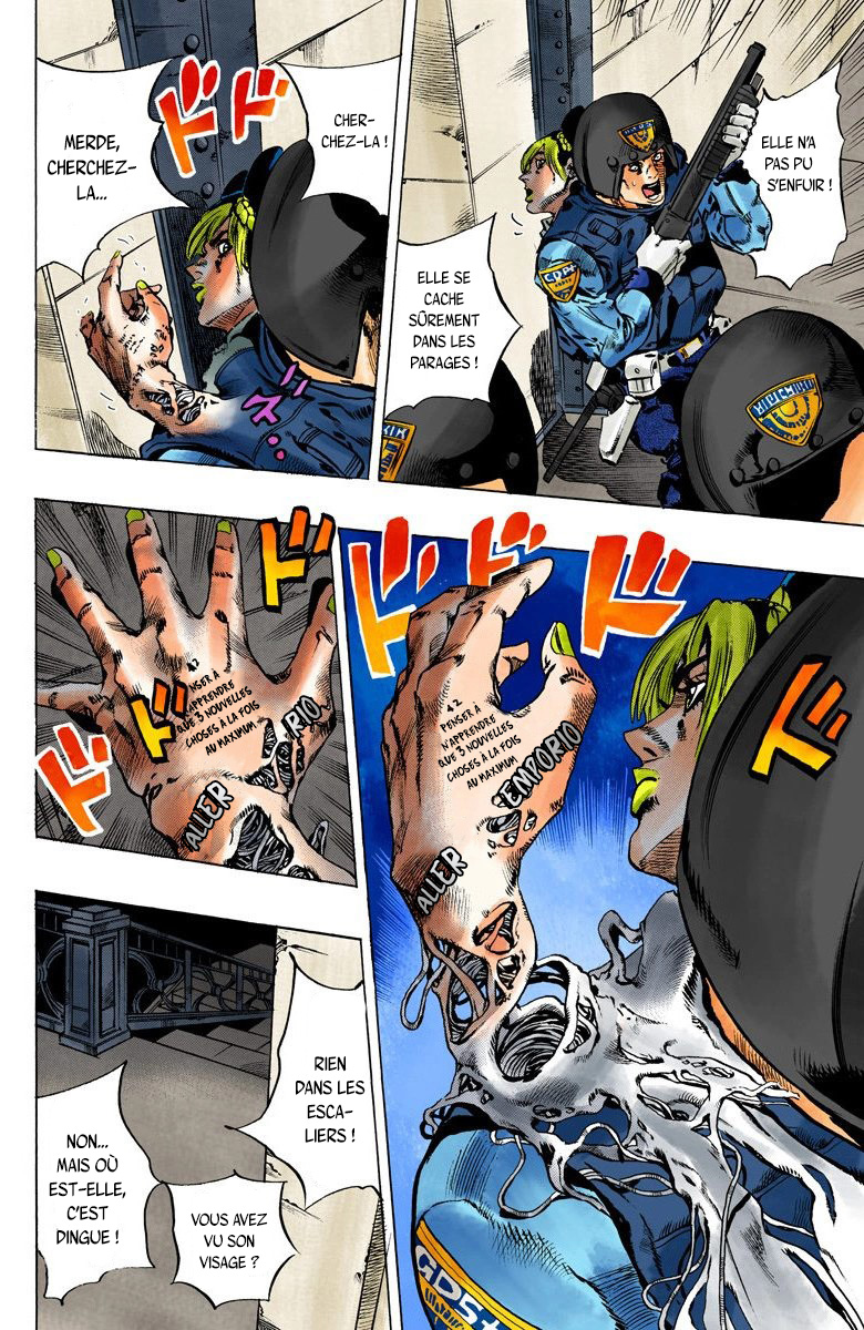 Read JoJo's Bizarre Adventure Part 6 Stone Ocean Official Colored FR Manga Online