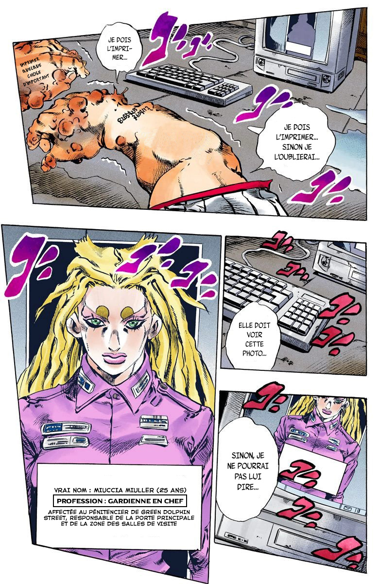 Read JoJo's Bizarre Adventure Part 6 Stone Ocean Official Colored FR Manga Online