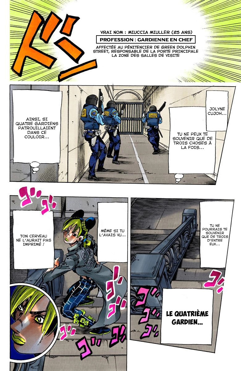 Read JoJo's Bizarre Adventure Part 6 Stone Ocean Official Colored FR Manga Online