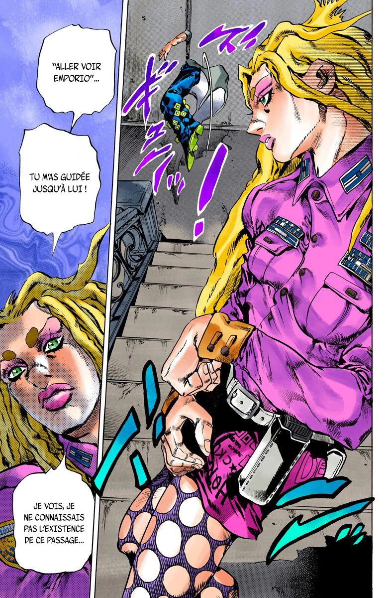 Read JoJo's Bizarre Adventure Part 6 Stone Ocean Official Colored FR Manga Online