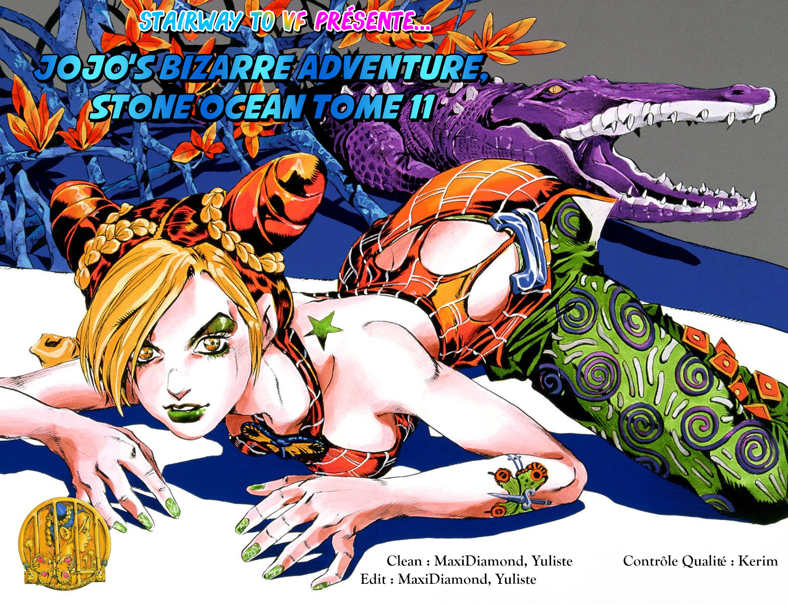 Read JoJo's Bizarre Adventure Part 6 Stone Ocean Official Colored FR Manga Online