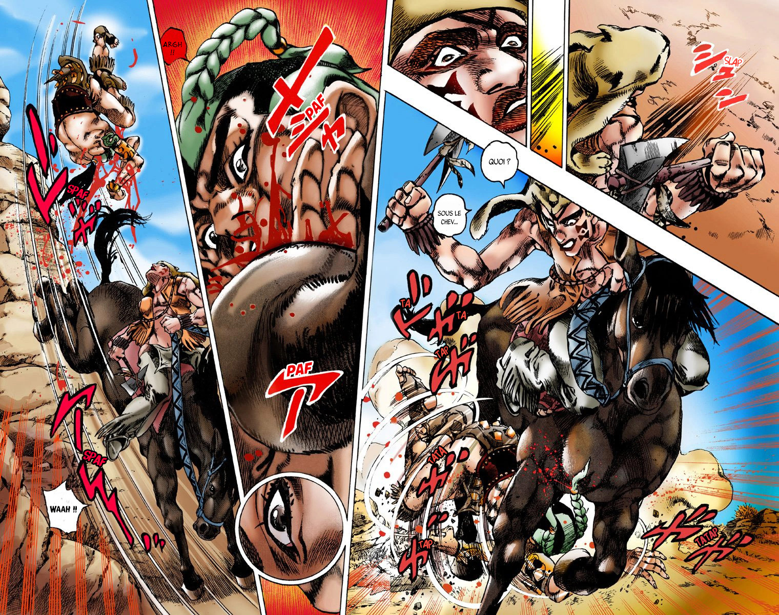 Read JoJo's Bizarre Adventure Part 7 Steel Ball Run Official Colored FR Manga Online