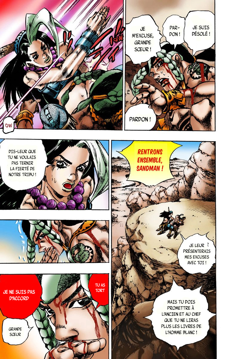 Read JoJo's Bizarre Adventure Part 7 Steel Ball Run Official Colored FR Manga Online