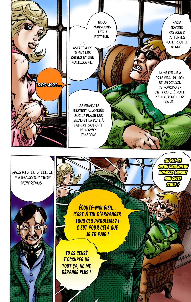 Read JoJo's Bizarre Adventure Part 7 Steel Ball Run Official Colored FR Manga Online