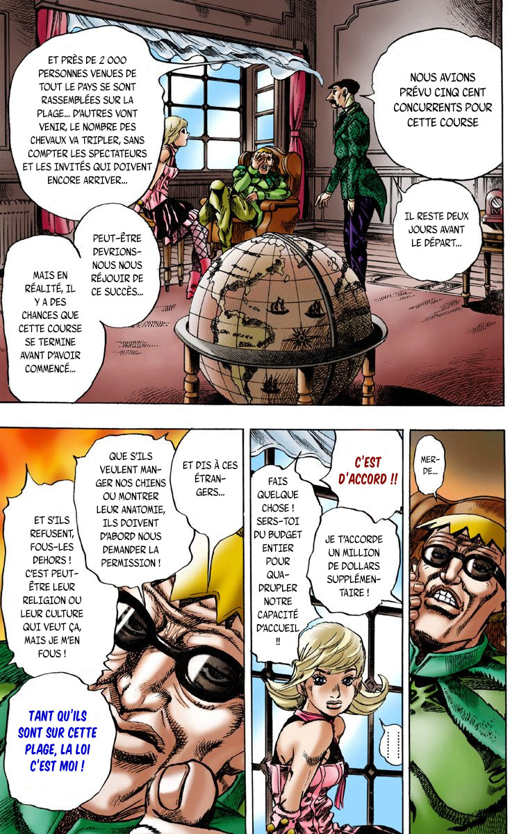 Read JoJo's Bizarre Adventure Part 7 Steel Ball Run Official Colored FR Manga Online