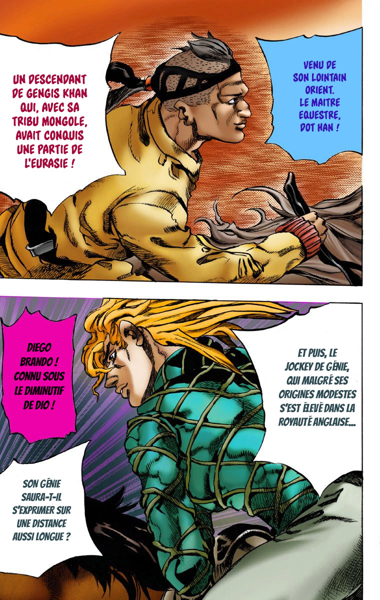 Read JoJo's Bizarre Adventure Part 7 Steel Ball Run Official Colored FR Manga Online