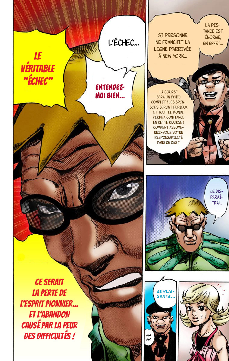 Read JoJo's Bizarre Adventure Part 7 Steel Ball Run Official Colored FR Manga Online