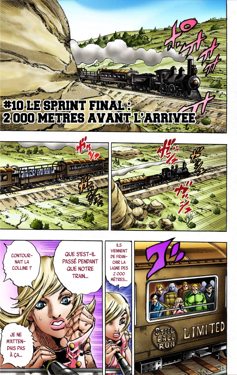 Read JoJo's Bizarre Adventure Part 7 Steel Ball Run Official Colored FR Manga Online