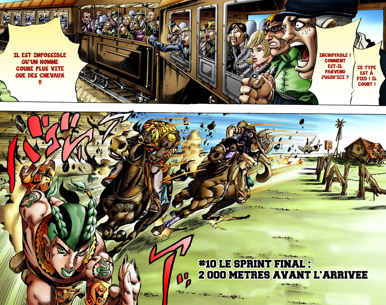 Read JoJo's Bizarre Adventure Part 7 Steel Ball Run Official Colored FR Manga Online