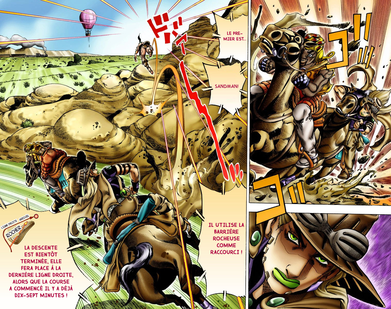 Read JoJo's Bizarre Adventure Part 7 Steel Ball Run Official Colored FR Manga Online