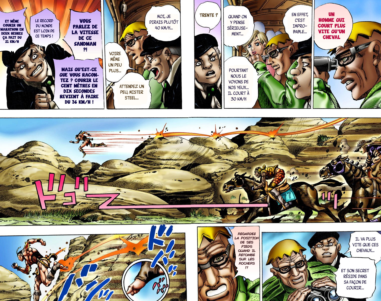 Read JoJo's Bizarre Adventure Part 7 Steel Ball Run Official Colored FR Manga Online
