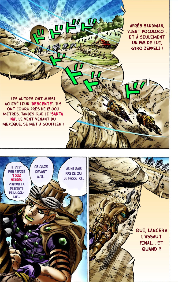 Read JoJo's Bizarre Adventure Part 7 Steel Ball Run Official Colored FR Manga Online