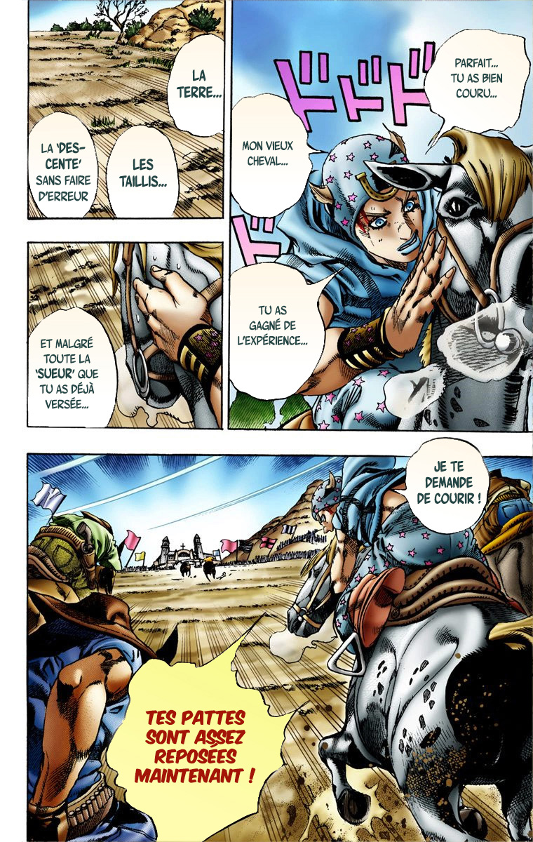 Read JoJo's Bizarre Adventure Part 7 Steel Ball Run Official Colored FR Manga Online