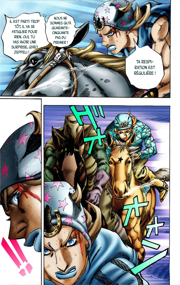 Read JoJo's Bizarre Adventure Part 7 Steel Ball Run Official Colored FR Manga Online