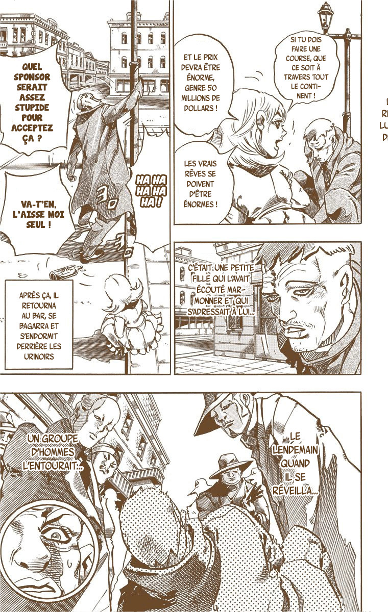 Read JoJo's Bizarre Adventure Part 7 Steel Ball Run Official Colored FR Manga Online