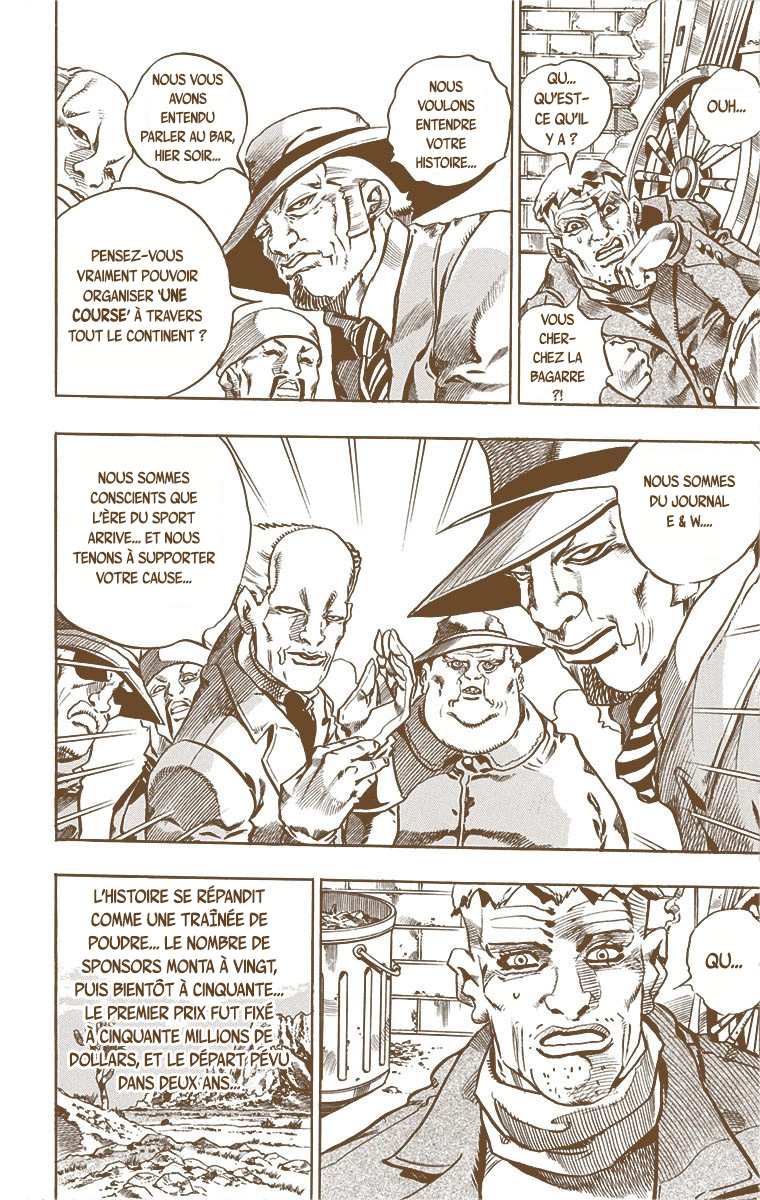 Read JoJo's Bizarre Adventure Part 7 Steel Ball Run Official Colored FR Manga Online