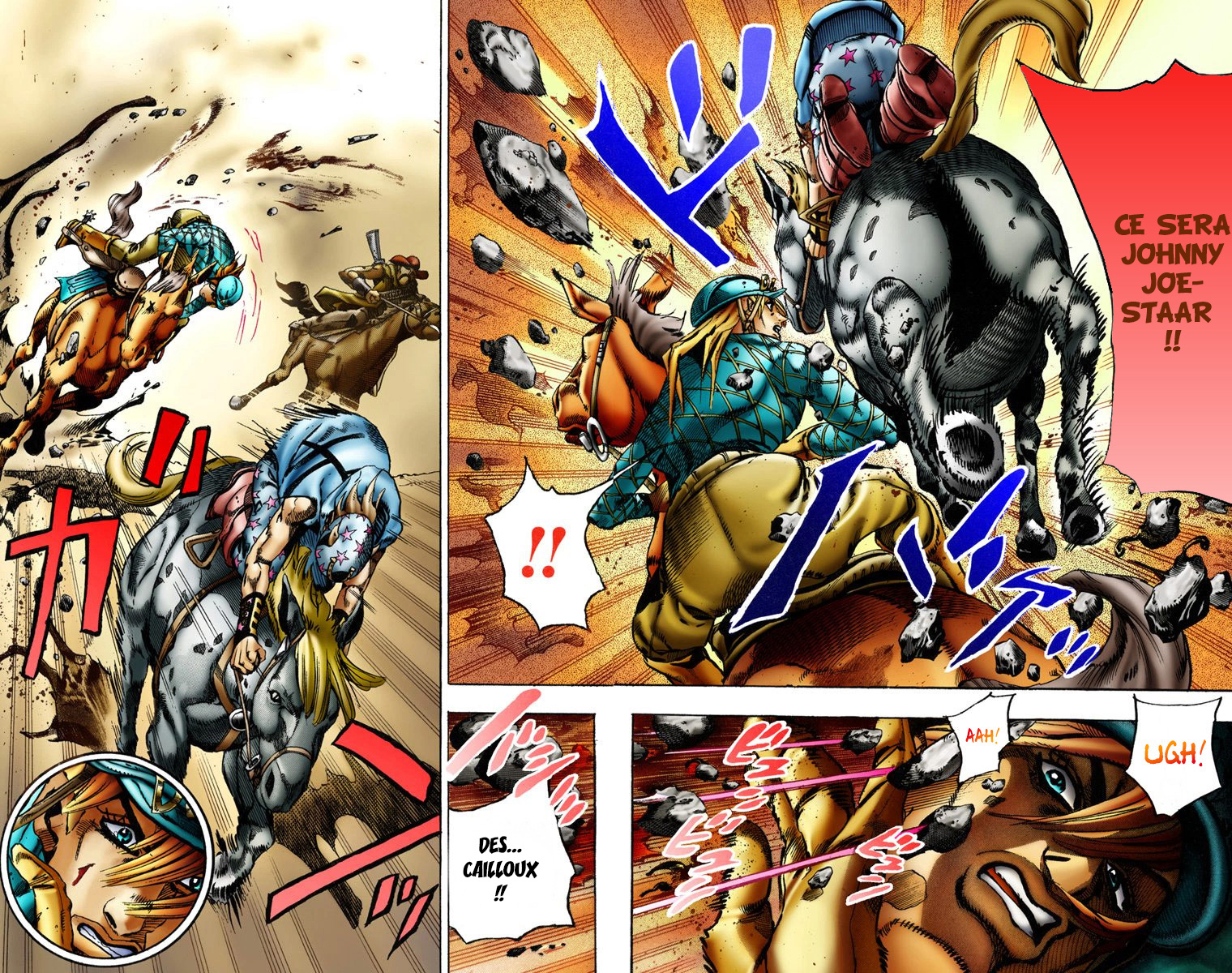 Read JoJo's Bizarre Adventure Part 7 Steel Ball Run Official Colored FR Manga Online